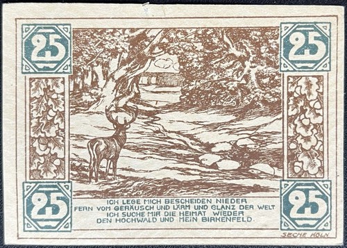 Pfennig birkenfeld 1921 - 25,
