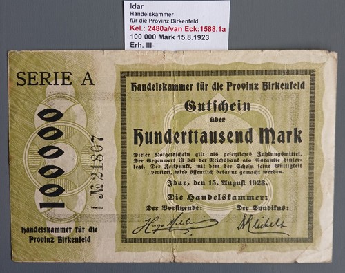 Idar handelskammer für die - für,