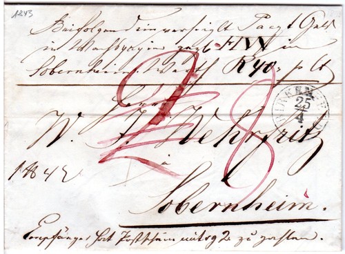 Preussen 1843 fingerhutstpl - 1843,,