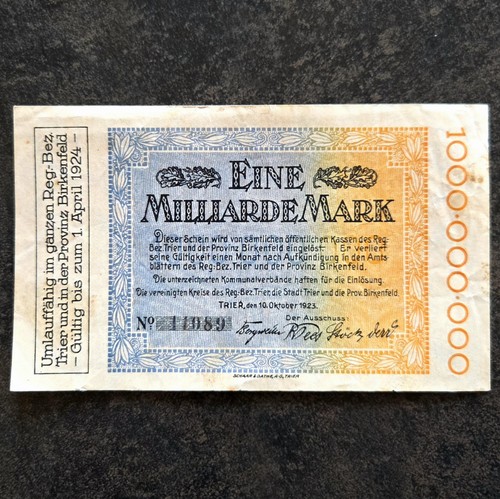 Notgeld trier birkenfeld - notgeld,