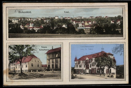Birkenfeld totalansicht - ak,